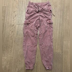 American Eagle size 00 mauve cargo pants